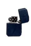 Handmade El Yapımı Hakiki Deri Zippo Modeli Çakmak - AG02001 - Lacivert