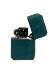 Handmade El Yapımı Hakiki Deri Zippo Modeli Çakmak - AG02001 - Petrol Yeşili
