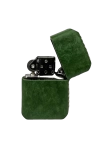 Handmade El Yapımı Hakiki Deri Zippo Modeli Çakmak - AG02001 - Yeşil