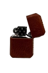 Handmade El Yapımı Hakiki Deri Zippo Modeli Çakmak - AG02001 - Tobacco
