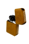 Handmade El Yapımı Hakiki Deri Zippo Modeli Çakmak - AG02001 - Camel