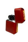Handmade El Yapımı Hakiki Deri Zippo Modeli Çakmak - AG02001 - Kırmızı