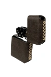 Handmade El Yapımı Hakiki Deri Zippo Modeli Çakmak - AG02001 - Koyu Vizon