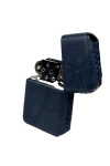 Handmade El Yapımı Hakiki Deri Zippo Modeli Çakmak - AG02001 - Lacivert