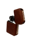 Handmade El Yapımı Hakiki Deri Zippo Modeli Çakmak - AG02001 - Tobacco