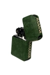Handmade El Yapımı Hakiki Deri Zippo Modeli Çakmak - AG02001 - Yeşil