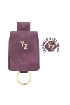 İsme Özel Çıtçıtlı Anahtarlık - % 100 Rainbow Deri - AG01001 - Mor