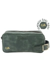 İsme Özel Dopp Kit Kişisel Bakım ve Seyahat Çantası - %100 Rainbow Deri - AC14004 - Haki