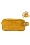 İsme Özel Dopp Kit Kişisel Bakım ve Seyahat Çantası - %100 Rainbow Deri - AC14004 - Hardal Sarısı