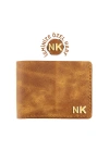 İsme Özel Yatay Klasik Cüzdan - %100 Rainbow Deri - A010001 - Camel