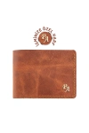 İsme Özel Yatay Klasik Cüzdan - %100 Rainbow Deri - A010001 - Tobacco