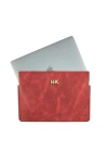 İsme Özel Macbook Kılıfı - %100 Rainbow Deri - ET02002 - Kırmızı