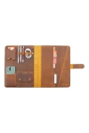 İsme Özel Çıtçıtlı Fonksiyonlu Macbook Organizer - %100 Crazy Deri - ET02004 - Taba