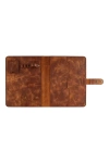 İsme Özel Çıtçıtlı Fonksiyonlu iPad Organizer - %100 Rainbow Deri - ET01002 - Kahverengi
