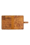 İsme Özel Çıtçıtlı Fonksiyonlu iPad Organizer - %100 Rainbow Deri - ET01002 - Camel