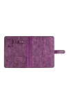 İsme Özel Çıtçıtlı Fonksiyonlu iPad Organizer - %100 Rainbow Deri - ET01002 - Mor