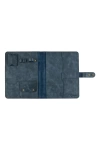 İsme Özel Çıtçıtlı Fonksiyonlu iPad Organizer - %100 Rainbow Deri - ET01002 - Lacivert