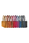 İsme Özel Tote Bag El Omuz Çantası - %100 Rainbow Deri - AC03003 - Hardal Sarısı