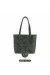 İsme Özel Tote Bag El Omuz Çantası - %100 Rainbow Deri - AC03003 - Haki