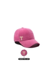 İsme Özel Süet Kep Şapka - AB01013 - Pembe