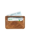 İsme Özel Yatay Kartlık - %100 Rainbow Deri - A011001 - Camel