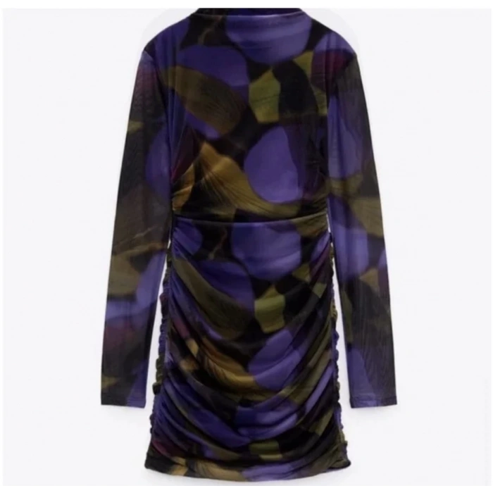 Parti Ruhu | Balıkçı Yaka Büzgülü | Mini Elbise