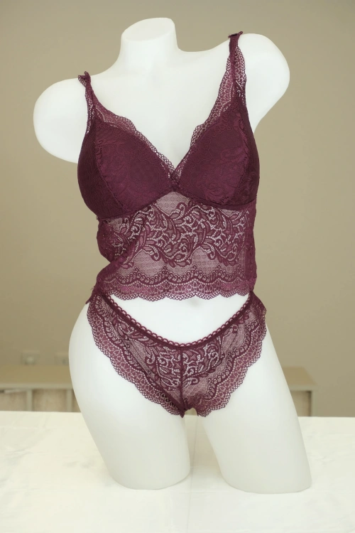 Dantel Bralet ve Külot Takımı