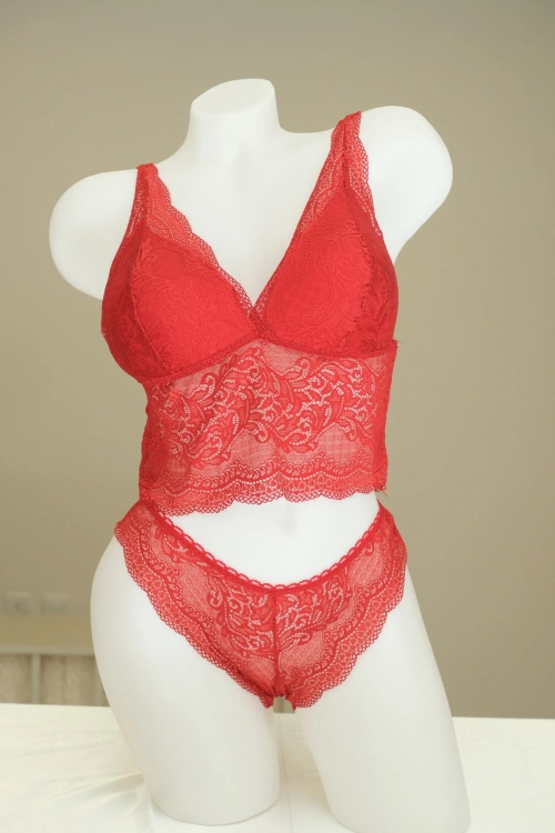 Dantel Bralet ve Külot Takımı