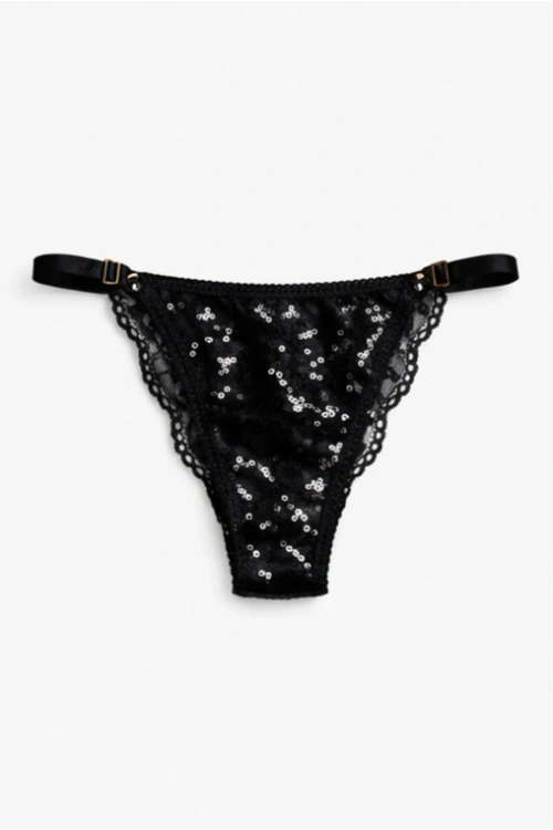 Glimmer Lace Payet Detaylı Ayarlanabilir Askılı Külot