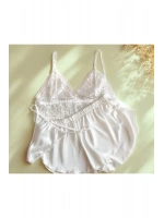 Saten Dantelli Şortlu Pijama Takımı