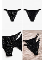 Glimmer Lace Payet Detaylı Ayarlanabilir Askılı Külot