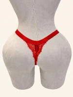 Lace Desire Çiçek Dantelli Kalın Bant Detaylı Külot - Beyaz