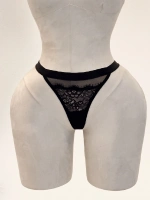 Lace Desire Çiçek Dantelli Kalın Bant Detaylı Külot - Beyaz