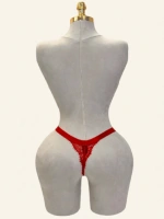Lace Desire Çiçek Dantelli Kalın Bant Detaylı Külot - Vizon