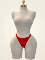 Lace Desire Çiçek Dantelli Kalın Bant Detaylı Külot - Pudra