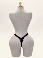 Lace Desire Çiçek Dantelli Kalın Bant Detaylı Külot - Pudra