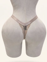 Lace Desire Çiçek Dantelli Kalın Bant Detaylı Külot - Siyah