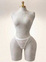 Lace Desire Çiçek Dantelli Kalın Bant Detaylı Külot - Siyah