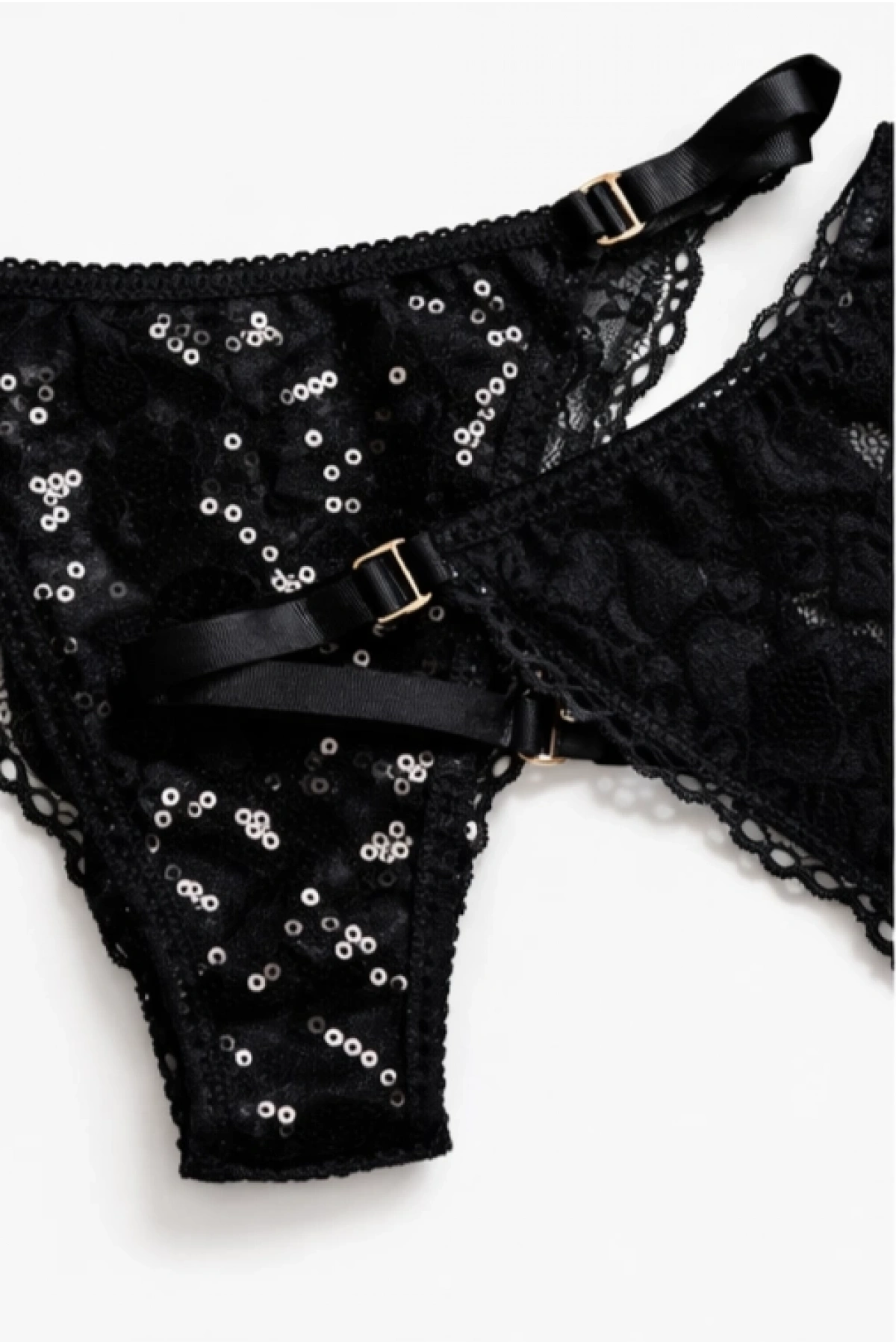 Glimmer Lace Payet Detaylı Ayarlanabilir Askılı Külot
