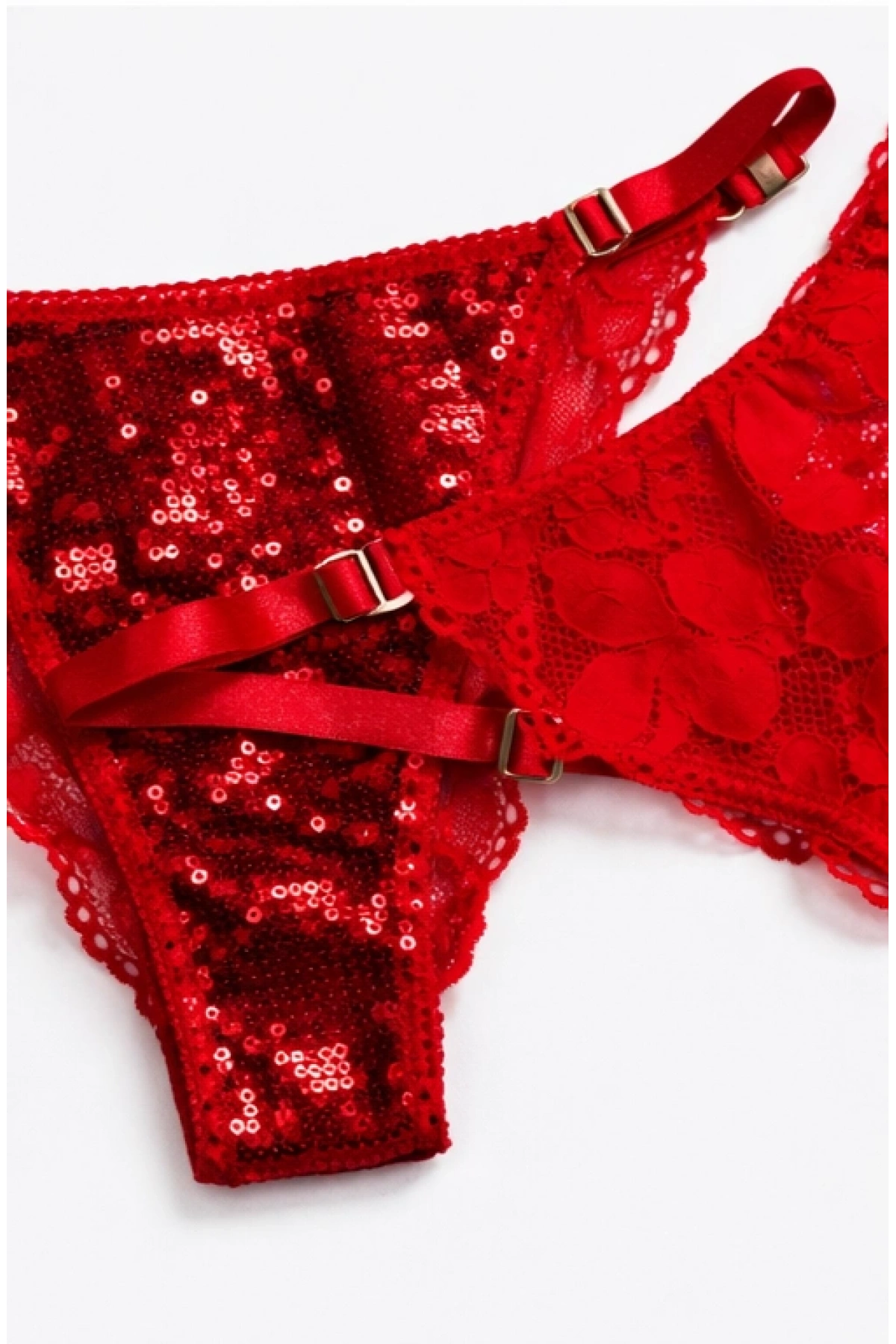 Glimmer Lace Payet Detaylı Ayarlanabilir Askılı Külot