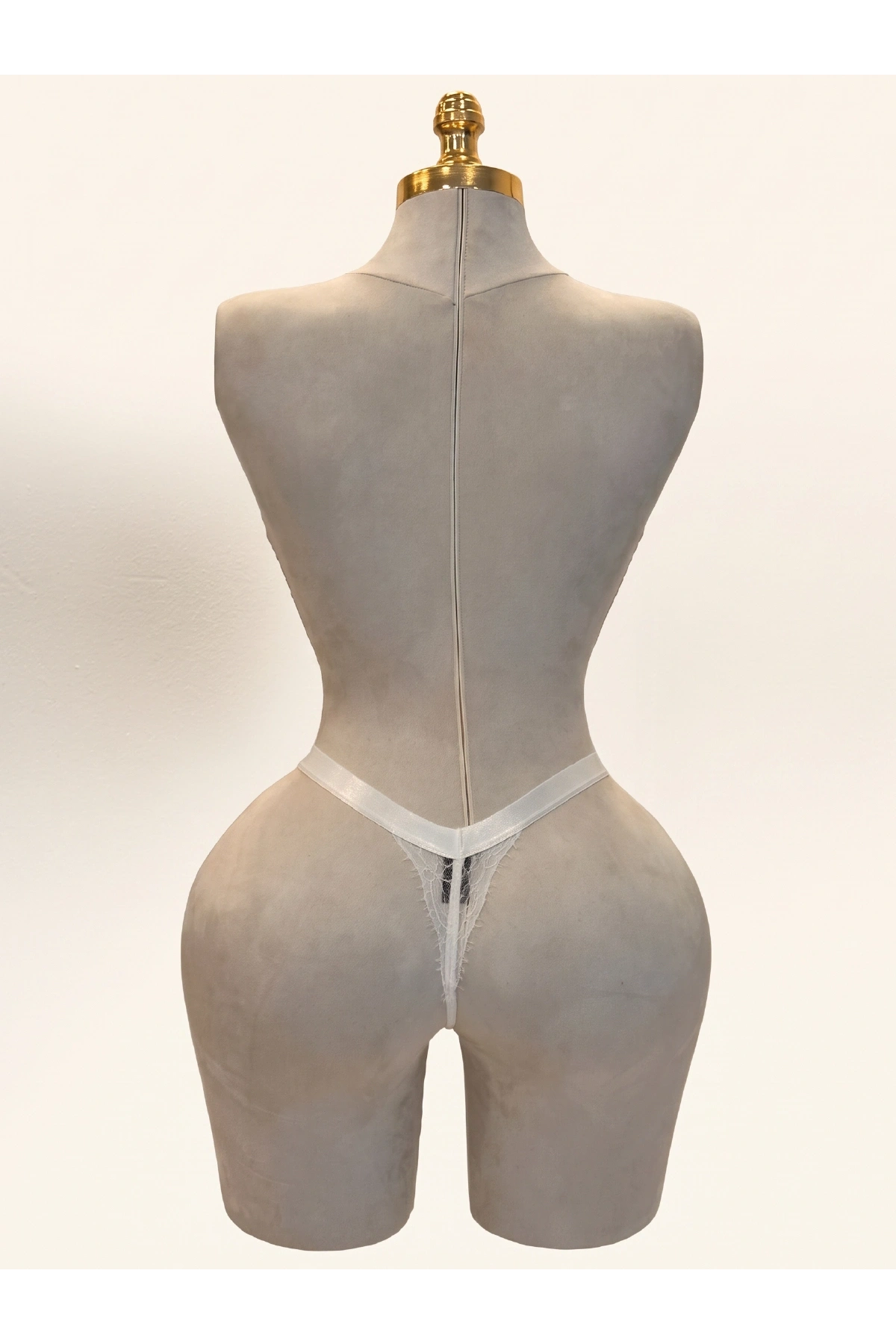 Lace Desire Çiçek Dantelli Kalın Bant Detaylı Külot - Beyaz