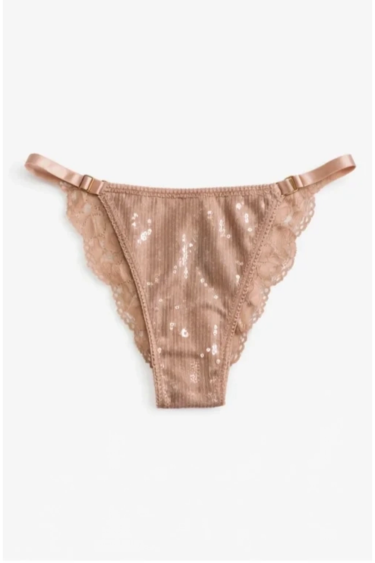 Glimmer Lace Payet Detaylı Ayarlanabilir Askılı Külot - Kırmızı