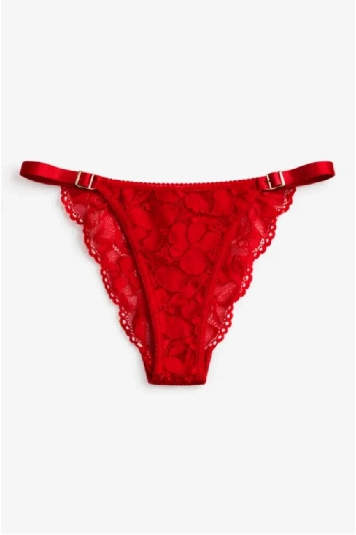 Glimmer Lace Payet Detaylı Ayarlanabilir Askılı Külot - Vizon