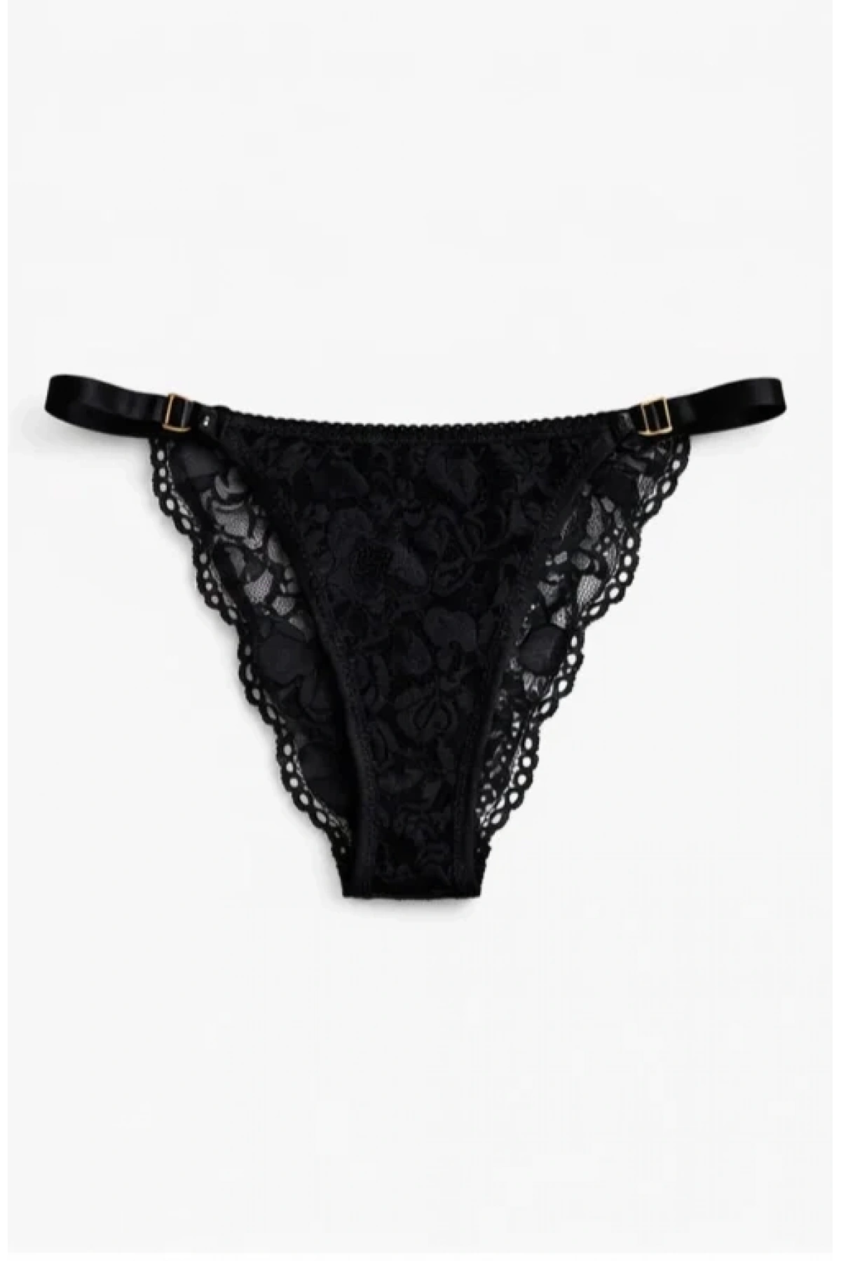 Glimmer Lace Payet Detaylı Ayarlanabilir Askılı Külot - Vizon