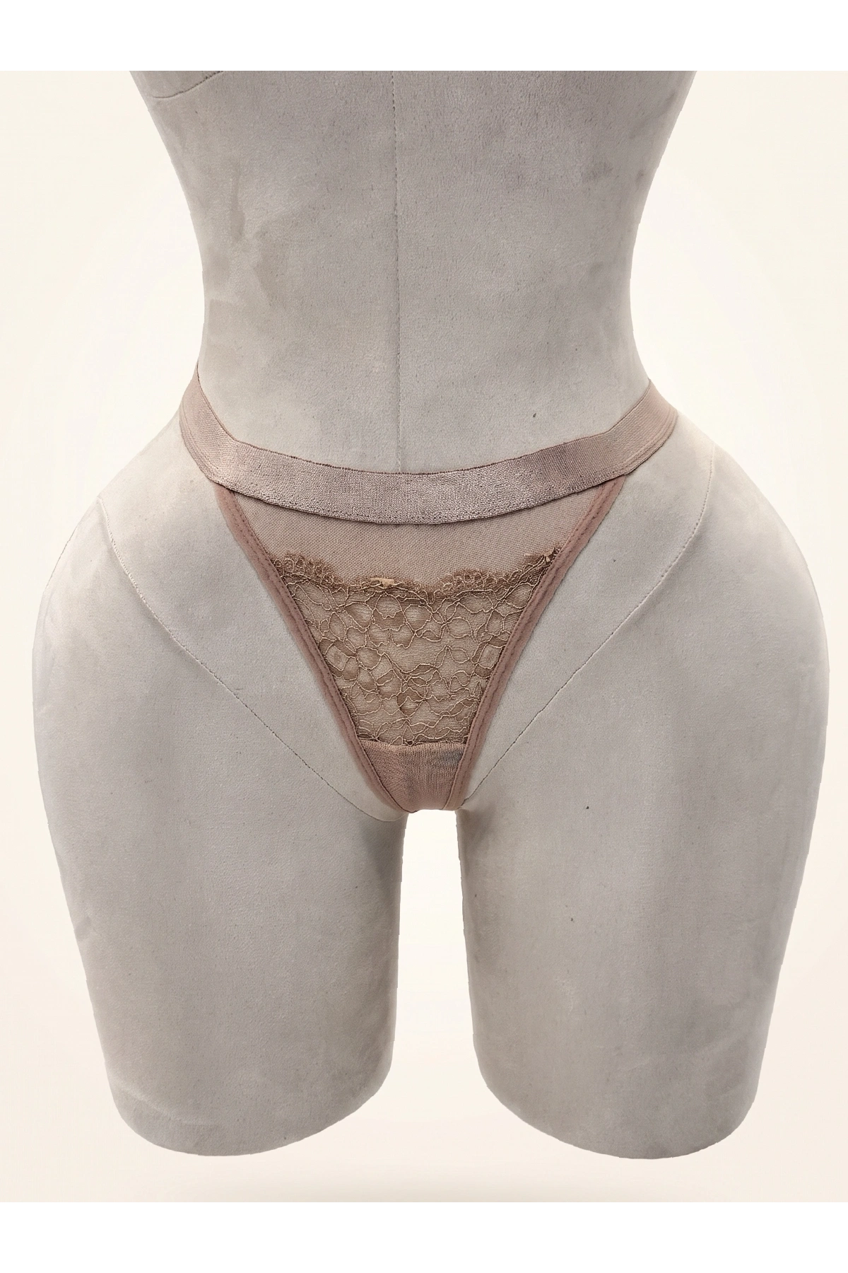 Lace Desire Çiçek Dantelli Kalın Bant Detaylı Külot - Kırmızı
