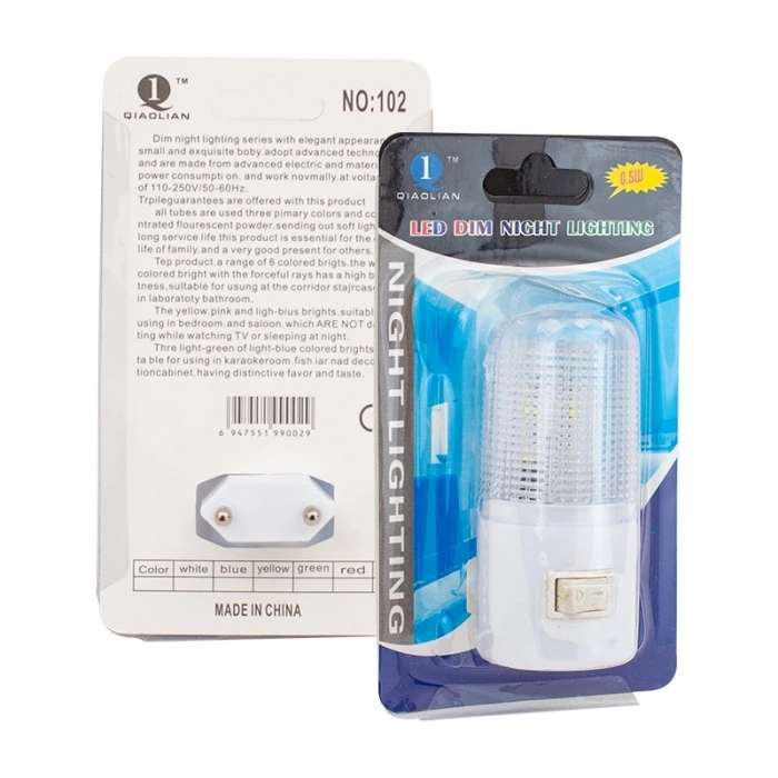 0.5 WATT LEDLİ ANAHTARLI GECE LAMBASI (5047)