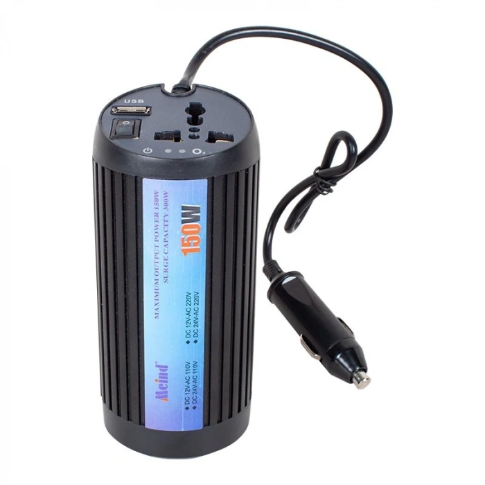 12 VOLT - 150 WATT USBLİ ÇAKMAKTAN ARAÇ POWER INVERTER (5047)