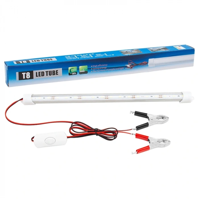 12 VOLT 5 WATT T8 LED AMPUL 30 CM AKÜ MAŞALI (5047)