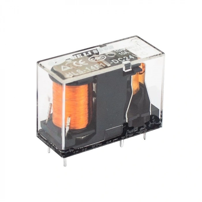 24V ROLE TEK KONTAK 5 BACAK 10 AMPER ŞEFFAF (5047)