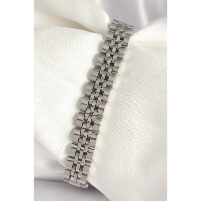 316L Çelik Gümüş Renk Zincir Model Erkek Bileklik